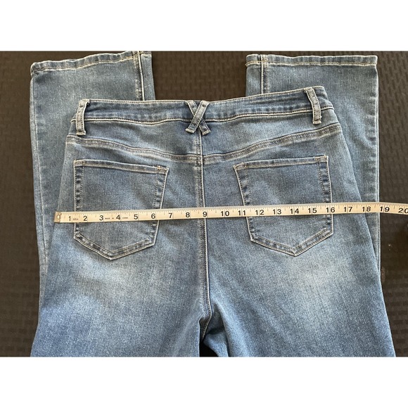2 pk NY&C Jeans Womens 12 Blue Demi Bootcut Stretch Mid Rise Denim Classic Style - Picture 7 of 11